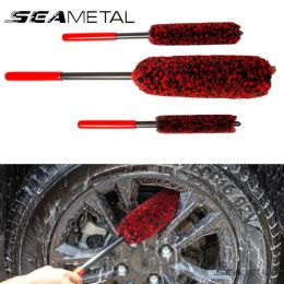 SEAMETAL Car Wheel Detailing Brush Bendable Auto Wheel Woolies Brushes Car Cleaning Tools for Car Rim Tire Washing Accessories