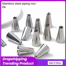 Baking Tools Piping Tip Long Life Reusable High Hardness Easy To Clean Stainless Steel Nozzle Seamless