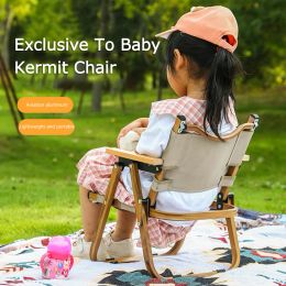 Furnishings Portable Children Camping Chair Aluminium Alloy Foldable Chair Nature Hike Lightweight Chair Beach Picnic Seat with Storage Bag