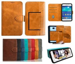 Universal PU Leather Wallet Card Slots Case Flip Stand Cover For 35 to 60 inch phone cases 6 size5349790