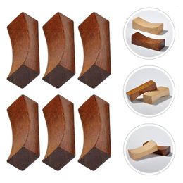 Dinnerware Sets 12 Pcs Single Concave Chopstick Rest Wood Chopsticks Support Wooden Kitchen Supply Practical Holder