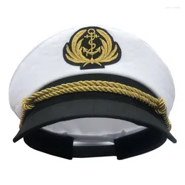 Berets Navy Marine Hat Yacht Captain Costume