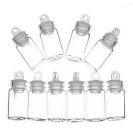 Storage Bottles Capacity 1ml (11 22 7mm) 50pcs/lot Bottle Transparent Cute Glass Vials Mini Vial