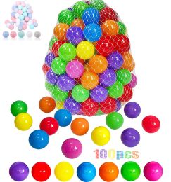 100pcs Baby Ball Pit Balls Water Pool Ocean Ball Outdoor Sport Plastic Balls for Children Baby Tent Pool Ball Reusable Play Toys