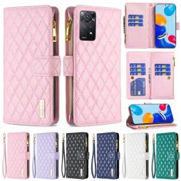 Wallet Small Fragrance Flip Zipper Leather Case For Xiaomi Redmi Note 13 Pro Plus 12S 11 10 9 Pro 13C 12C 10C Poco X5 C65 13T