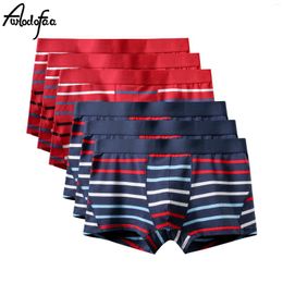 Underpants 6Pcs/lot Fashion Male Plus Size Boxers Shorts Man Men Boxer Thick Cotton Underwear Slip 3XL