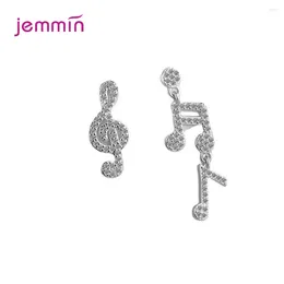 Stud Earrings Fast Arrival Sell Super Shiny Genuine 925 Silver Music Note Shape Jewellery Wholesale