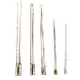 10pcs Set 1mm-2.4mm Diamond Coated Tipped Drill Bits For Drilling Tile Glass Jewellery Ceramics Stone Hole Saw Opener Tool Parts