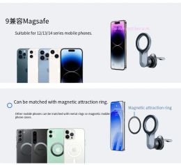 Magnetic Car Phone Holder Universal Strong Car Air Vent Phone Mount For iPhone 15 14 Pro Max Samsung Xiaomi LG Google Pixel, etc