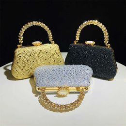 2024 New Elegant Small Handbag High Luxury Hot Diamond Banquet Celebrity Ladies Dress Qipao 240403