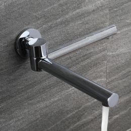 Basin Mixer Accessories In Wall Mounted Water Outlet Spout Swivel Round Square Chrome Black Grey Brass Bathtub Faucet Spout