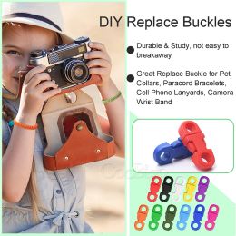 10pcs Plastic Side Release Buckle Mini Paracord Bracele Clip Clasp for Cameras Strap Pet Collars Backpack DIY Accessory Colourful