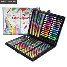 Crayons 168in1 Colour Crayons Watercolour Set For Kids Art Set For Kids Quality Children School Supplies Artist Pencil Box Stationary