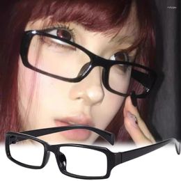 Sunglasses Frames Vintage Style Small Black Square Frame Glasses Y2K Millennium Sweet Cool Spicy Girl Premium Feel Cosplay Pography