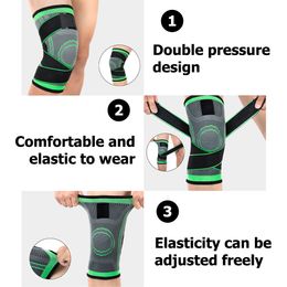 2PCS Knee Pads Sports Pressurised Elastic Kneepad Support Fitness Basketball Volleyball Brace Medical Arthritis Joints Protector
