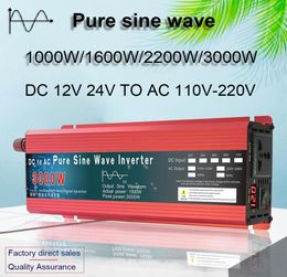 Pure Sine Wave Inverter 12V24V To AC110V 220V 1000W 2000W 3000W Voltage Transformer Power Converter Solar Inverter LED Display3917931