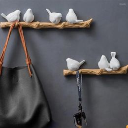 Hooks Coat Branch Living Kitchen Mounted Hook Room Organiser Bird Door Bag Hangers Home Hat Keys Birds Robe Wall For On Resin