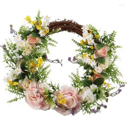 Decorative Flowers JFBL Artificial Flower Wreath Garland For Front Door Wall Window Wedding Party Office Garden Home Decor