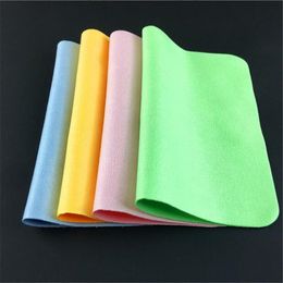 5Pcs Soft Chamois Glasses Cleaner Eyeglasses Microfiber Clean Cloth for Lens Phone Screen Cleaning Wipes Tools