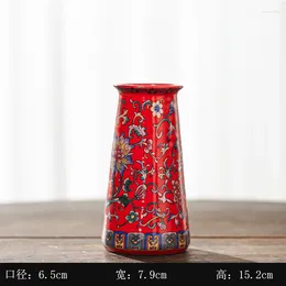 Vases Ceramic Vase Simple Style Enamel Creative Flower Arrangement Ornaments Decorations Living Room Decoration