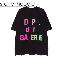 Gallerydept High Quality Designer Mens T Shirt Street Fashion Rock Gallerydept Shirt Letter Short Sleeve Luxury Brand Womens Quick Dry Loose Gallerydept Shirt 7607