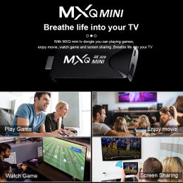 HONGTOP MXQMINI Android Mini TV Stick Android 10 Quad Core Support 4K HD TV Box H.265 2.4G Wifi Streaming Smart Set Top Box