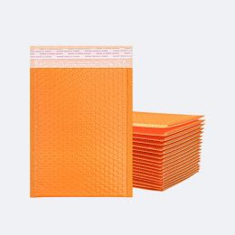 Mailers 100Pcs 7 Sizes Bubble Mailers Orange Poly Packaging Bags for Business Waterproof Padded Envelope Jewelry/Gift Shipping Bag Pouch