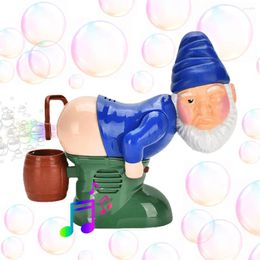 Party Decoration Santa Claus Colourful Bubbles Blower Creative Electric Fart Toy With Sound & Light Battery Operated Gift For Kids
