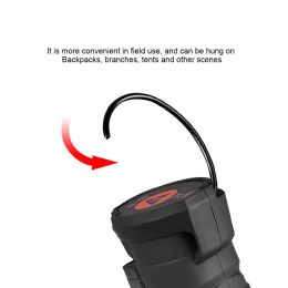 USB Multifunctional COB Magnetic Car Maintenance Work Light LED Red Light Warning Foldable Strong Outdoor Emergency Flashlight