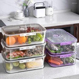 Storage Bottles Refrigerator Box Food Container Case With Drain Tray Fruit Fresh Keeping Fridge Organiser Freezer