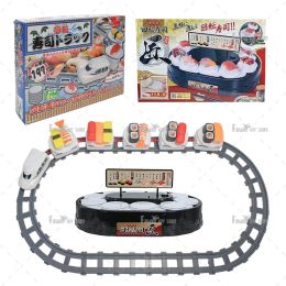 Sushi Go Round Train Sushi Rotary Toy Lovely Party Sushi Delivery Train Rotary Rail Car Kit Presents To Kids Girls