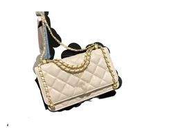 7A luxury designer women's chain bag cowhide material original custom quality Unique new diamond pattern clamshell bag super all-in-one crossbody bag