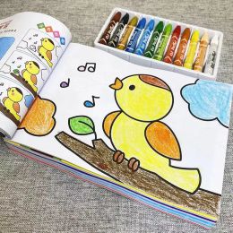 6 Books 288Pages Colouring Painting Books Kids Children Graffiti Drawing Notebook From Easy to Difficult Educational Set Toys