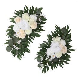 Decorative Flowers Artificial Arch Kit Party Decor Wedding Flower Set For DIY Festival Ceremony Events Welcome Sign Arrangements Re