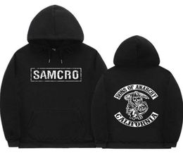 Sons of SAMCRO Double Sided Pull- Over Hoodie Sweatshirt Men Womnen Fashion Brand Design Pullover Fleece Cotton Hooded7409030