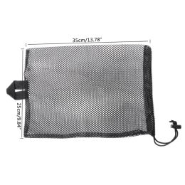 E9LE Quick Dry Swim Dive Net Bag Drawstring Type Water Sport Snorkel Flippers Storage