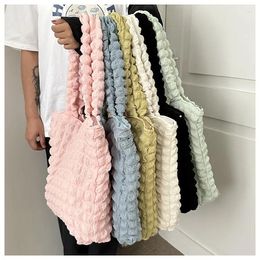 Evening Bags Brand Designer Nylon Pleated Women's Shoulder Bag Casual Crossbody Large Hobos Handbag