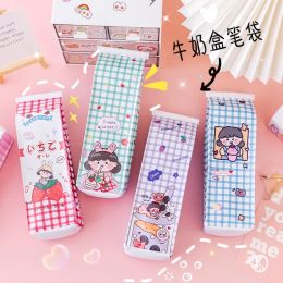 Bags 20 pcs/lot Cartoon Animal Girl Pencil Case Cute Pencil bag box Stationery pen pouch office school supplies canetas zakka