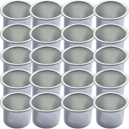 Candle Holders 20 Pcs Cup Party Alloy Tea Light Cone Holder Tin Scented Aluminium Christmas Ornaments