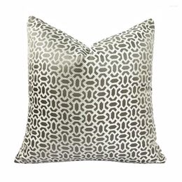 Pillow Gray Geometric Modern Woven Home Decorative Case 45x45cm Sofa Chair Cover 1 Piece Pack No Insert Washable