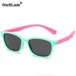 WarBlade New Polarized Kids Sunglasses Square Silicone Flexible Children Boys Girls Sun Glasses Baby Shades Eyewear UV400 Oculos