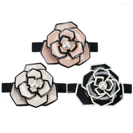 Hair Clips Brand A Rose Flower Jewelry Accessory Ornament For Women Girls Classic Acetate Clip Barrettes Tiara Office Career