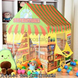 Kitchens Play Food Portable Childrens Tent Kids Campaign House Party Tent Toys Kids Tent Play House Indoor Ball Pool for Children Game House Toys 2443