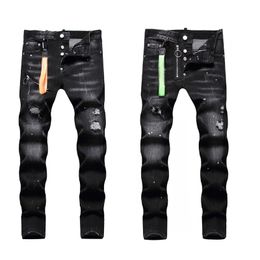 womens jeans men designer stack jean black skinny slim fit trousers fashion Biker Moto Straight Leg Fashion Distress Hip Hop zipper Pants