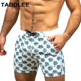 Men's Swimwear Taddlee Sexy Swimsuits Swim Briefs Boxer Shorts Trunks Bathing Suits Pockets Quick Dry