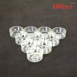 Candle Holders 100 Pcs Plastic Scented Cup Holder Clear Decorative For Temple Wedding Candlestick Supplies