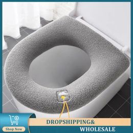 Toilet Seat Covers Household Collar Universal Cover Portable Handle Wholesale Bathroom Accessorie Cushion Washable