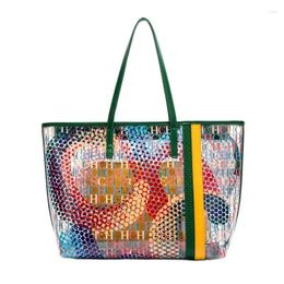 Drawstring Fashionable Colourful Outer Bag Women's Handbag Exquisite Craftsmanship Large Capacity Double Layer Shoulder