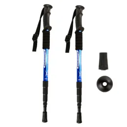 Sticks Outdoor Hiking Walking Stick Camping Telescopic Stick Aluminium Alloy Ultralight Antislip Trekking Poles Mountaineering 53110