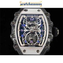 Watches Luxury Mechanical Swiss Movement Ceramic Dial Rubber strap Designer Sports Lifestyle Indoor Timing Code Table Titanium Rm72-01 LY
